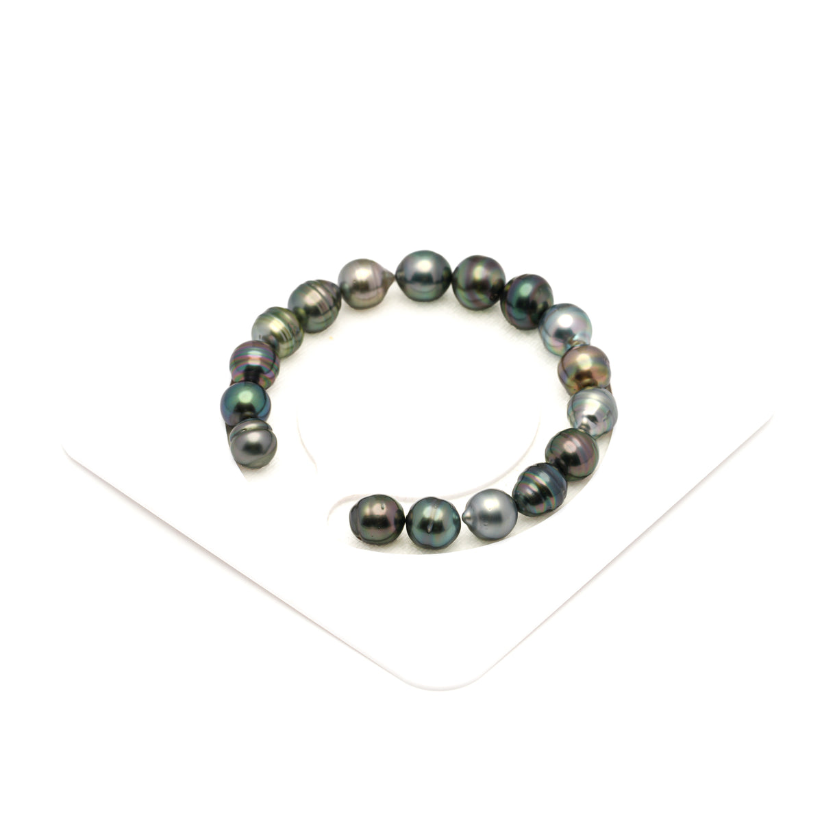 17pcs Multicolor 9-10mm - CL AA Quality Tahitian Pearl Bracelet BR2563 LP5