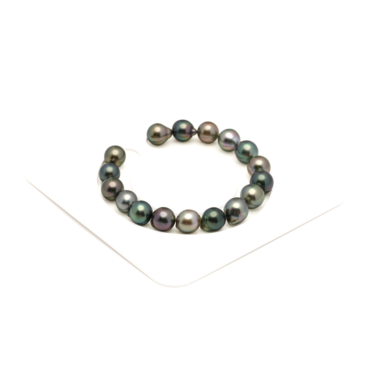 17pcs Multicolor 8-10mm - SB/DR TOP Quality Tahitian Pearl Bracelet BR2565 LP5