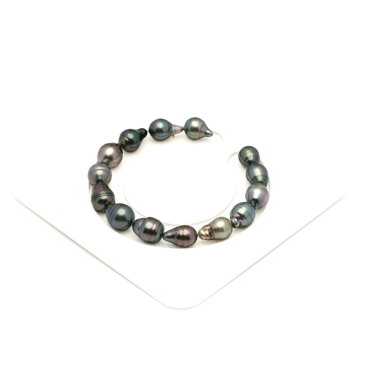 14pcs Multicolor 8-10mm - CL AA/AAA Quality Tahitian Pearl Bracelet BR2562 LP5 LP5