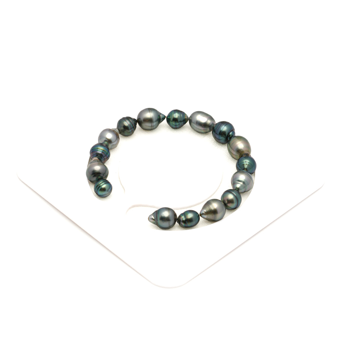 16pcs Light 7-10mm - CL AA/AAA Quality Tahitian Pearl Bracelet BR2560 LP5
