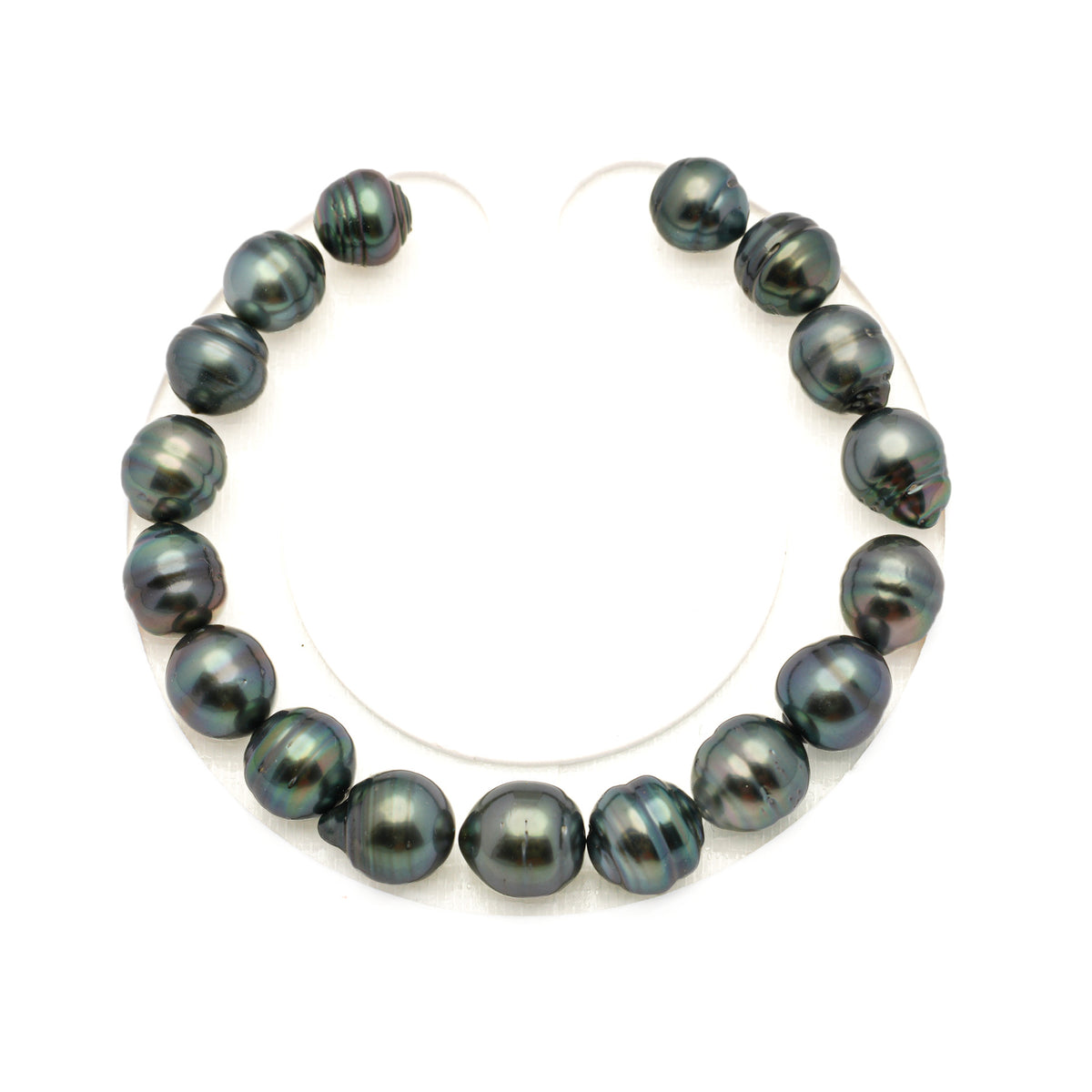 17pcs Green 8-10mm - CL AA/AAA Quality Tahitian Pearl Bracelet BR2568 LP5