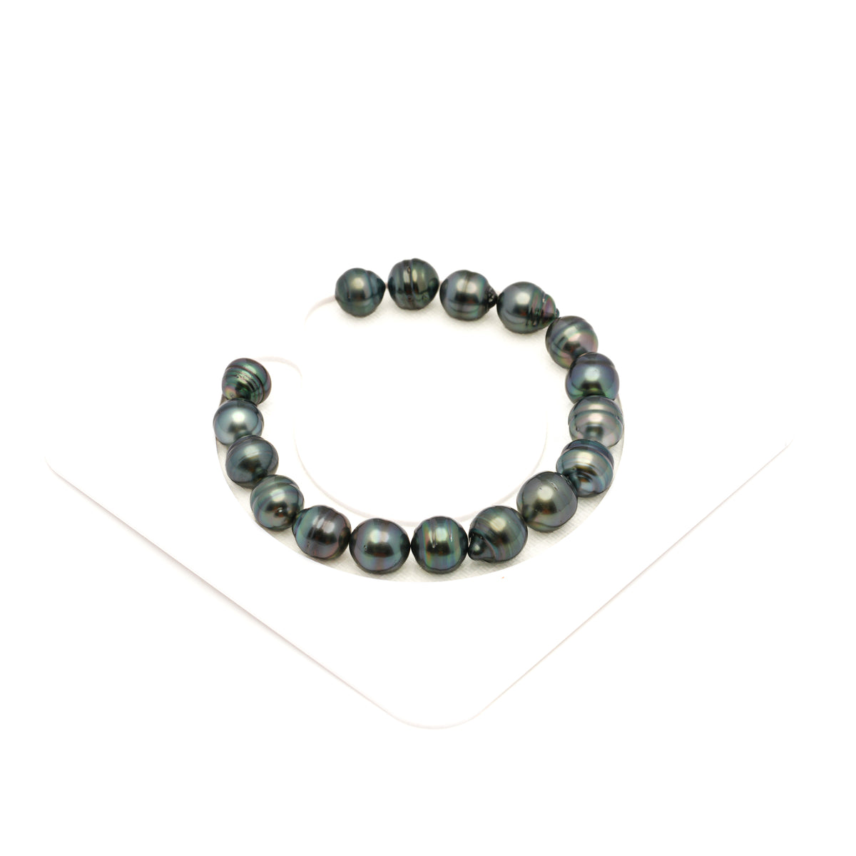 17pcs Green 8-10mm - CL AA/AAA Quality Tahitian Pearl Bracelet BR2568 LP5