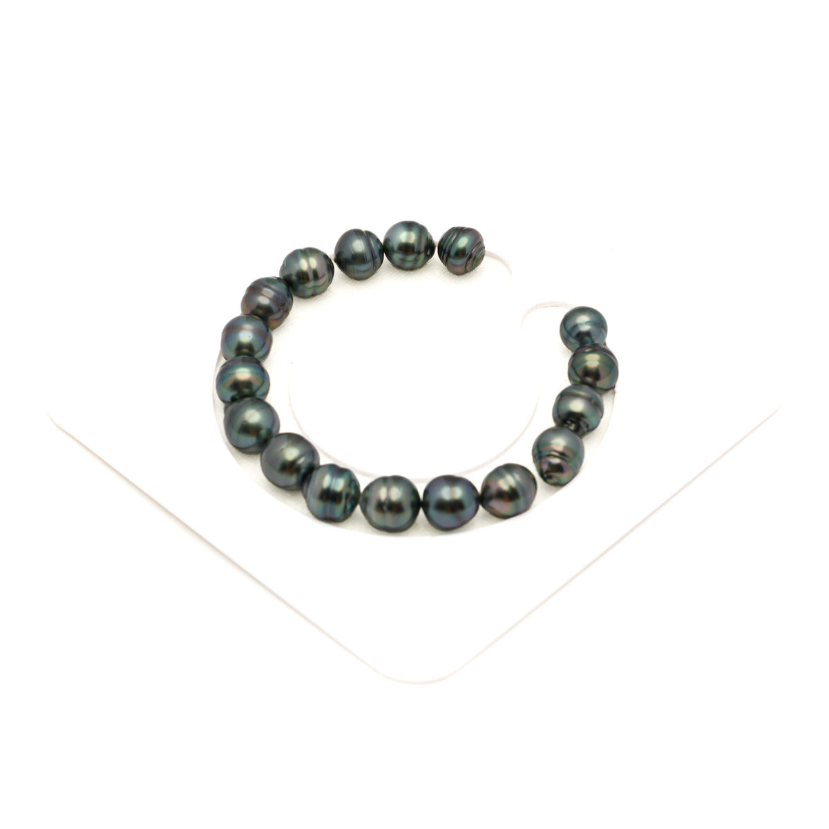 17pcs Green 8-10mm - CL AA/AAA Quality Tahitian Pearl Bracelet BR2568 LP5