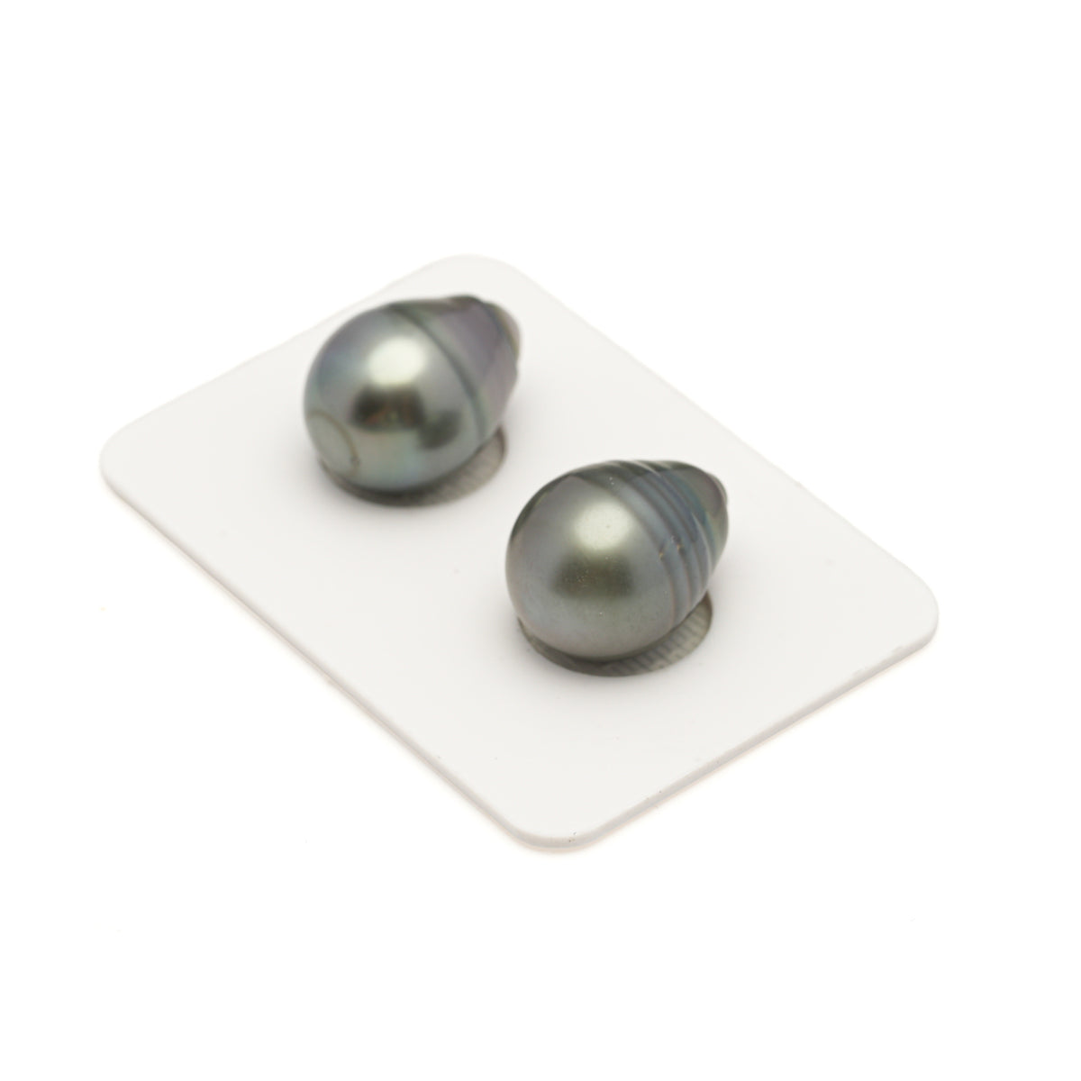 2pcs Gray 12.2mm - SB AAA Quality Tahitian Pearl Pair ER1989 LP5 LP5