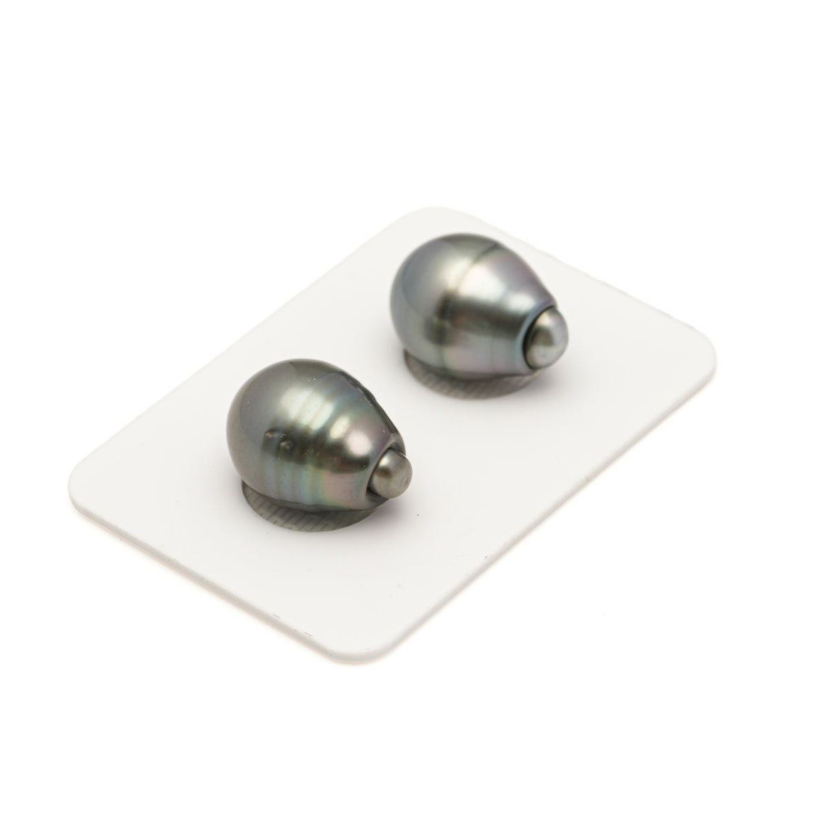 2pcs Gray 12.2mm - SB AAA Quality Tahitian Pearl Pair ER1989 LP5 LP5