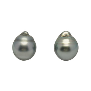 2pcs Gray 11.8-12mm - SB AAA Quality Tahitian Pearl Pair ER1993 LP5