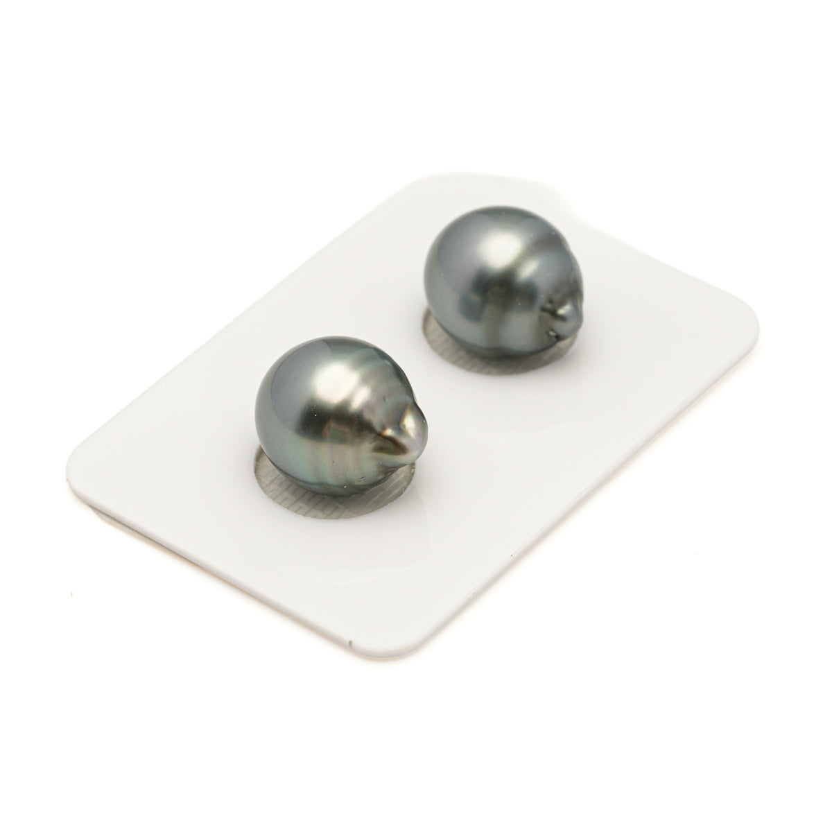 2pcs Gray 11.8-12mm - SB AAA Quality Tahitian Pearl Pair ER1993 LP5