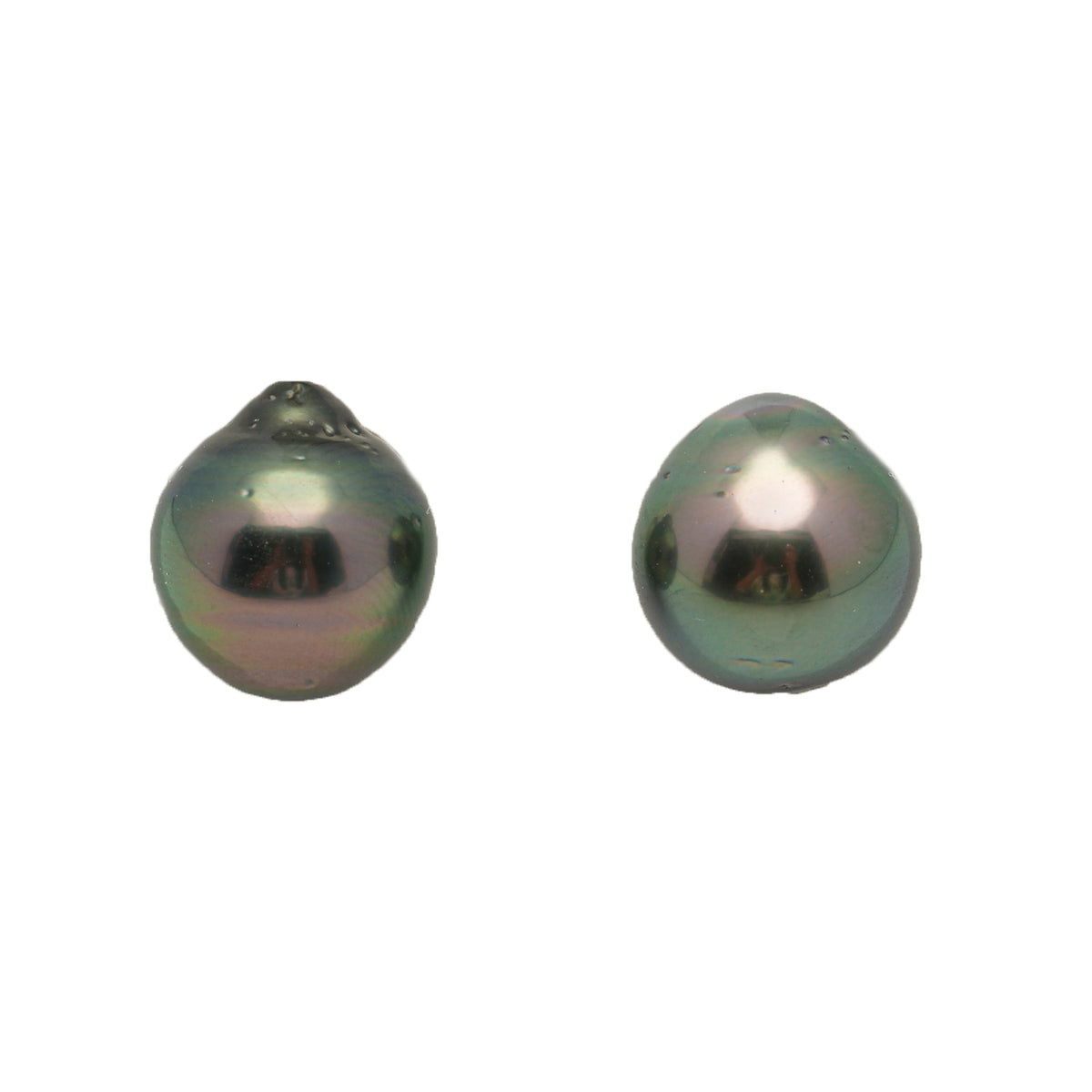 2pcs Peacock 12.1-12.2mm - SB AA Quality Tahitian Pearl Pair ER1995 LP5