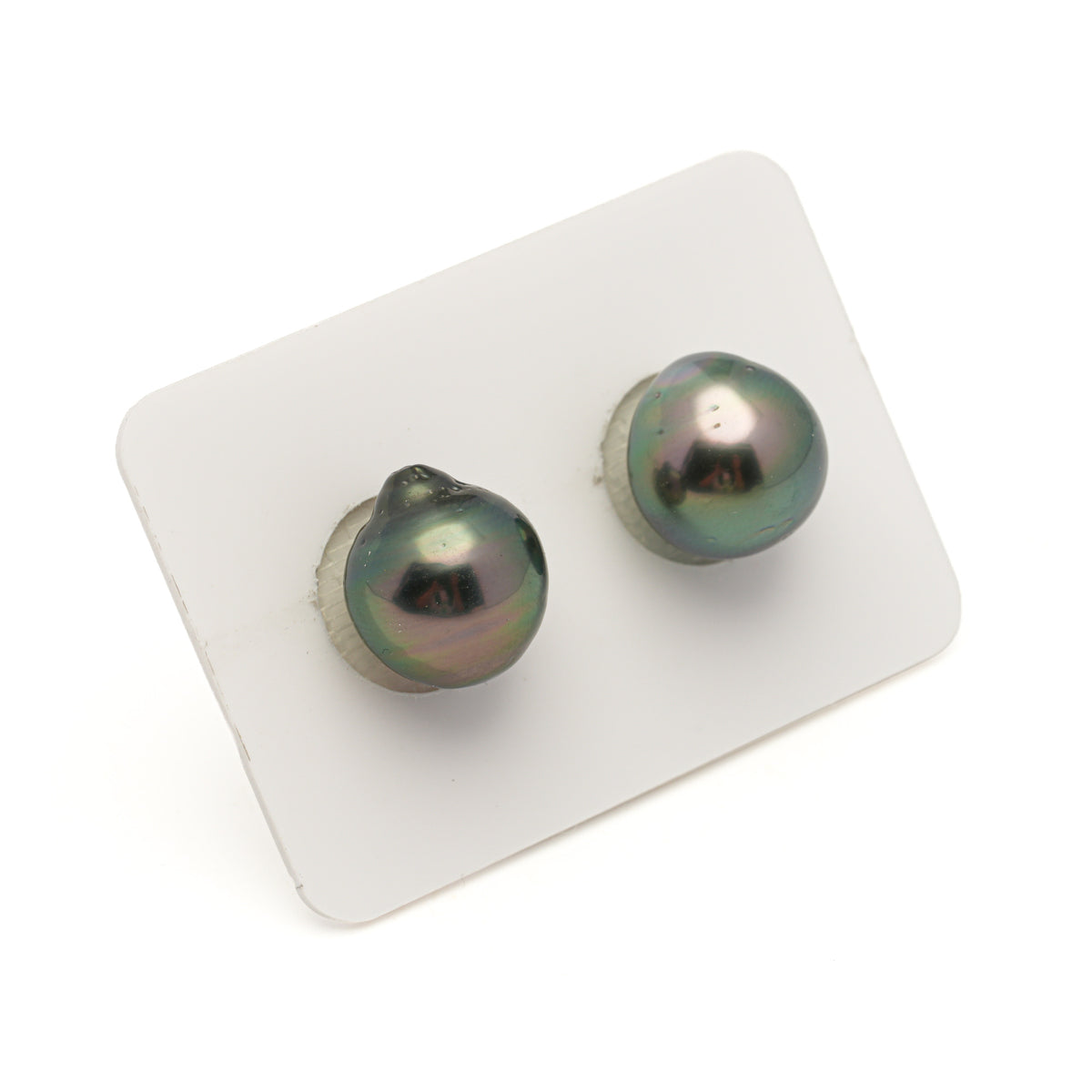 2pcs Peacock 12.1-12.2mm - SB AA Quality Tahitian Pearl Pair ER1995 LP5