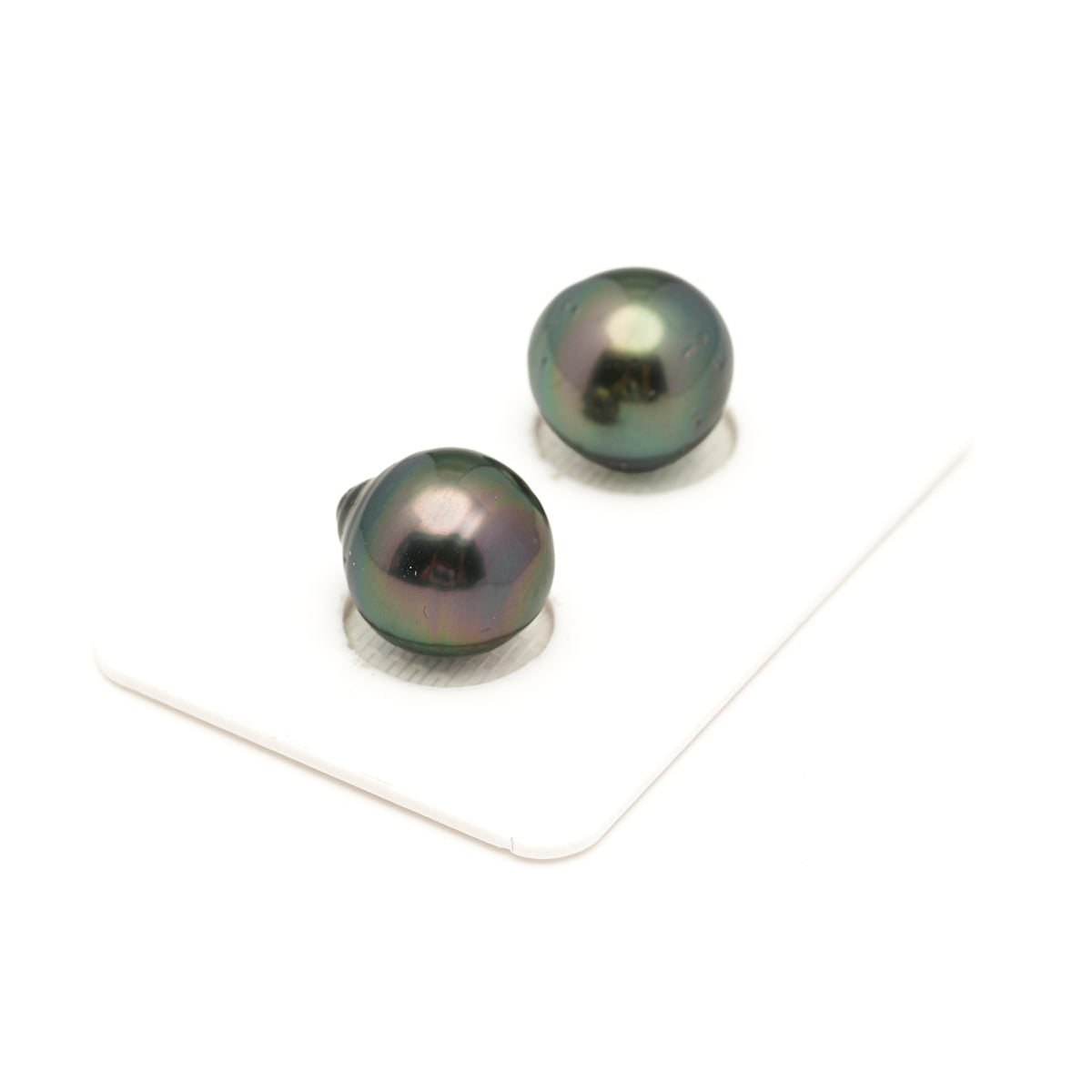 2pcs Peacock 12.1-12.2mm - SB AA Quality Tahitian Pearl Pair ER1995 LP5