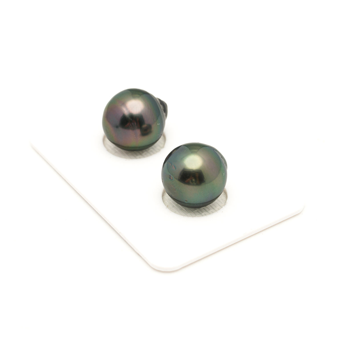 2pcs Peacock 12.1-12.2mm - SB AA Quality Tahitian Pearl Pair ER1995 LP5