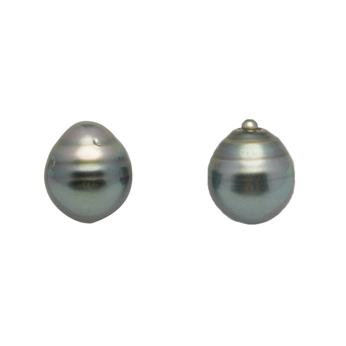 2pcs Blue 11.3-11.5mm - SB AAA Quality Tahitian Pearl Pair ER1990 LP5