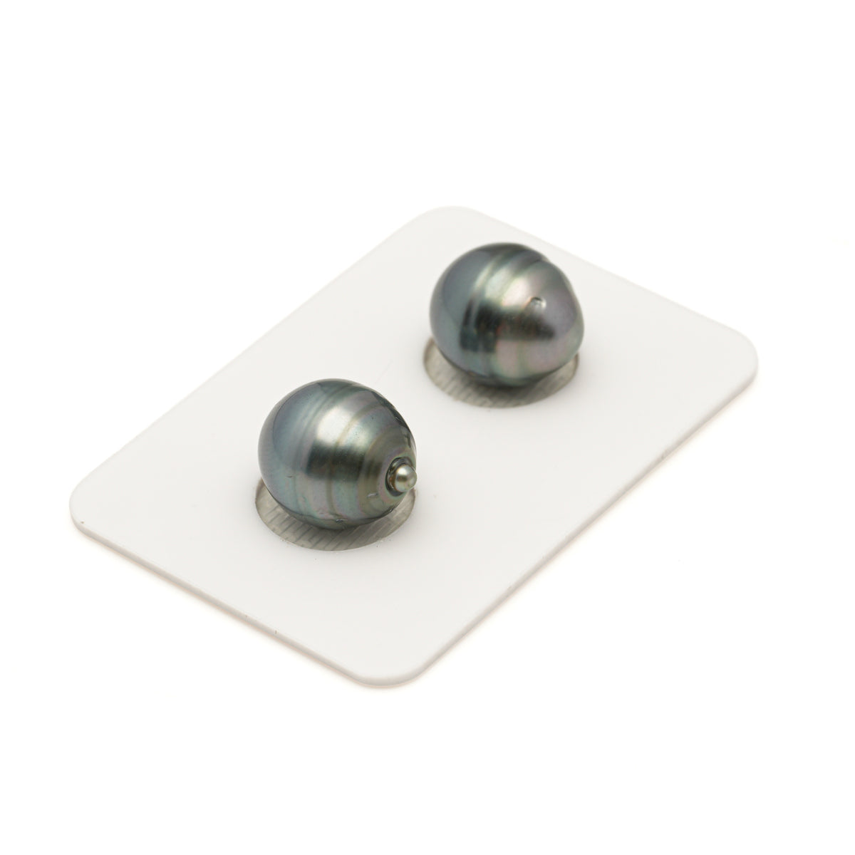2pcs Blue 11.3-11.5mm - SB AAA Quality Tahitian Pearl Pair ER1990 LP5