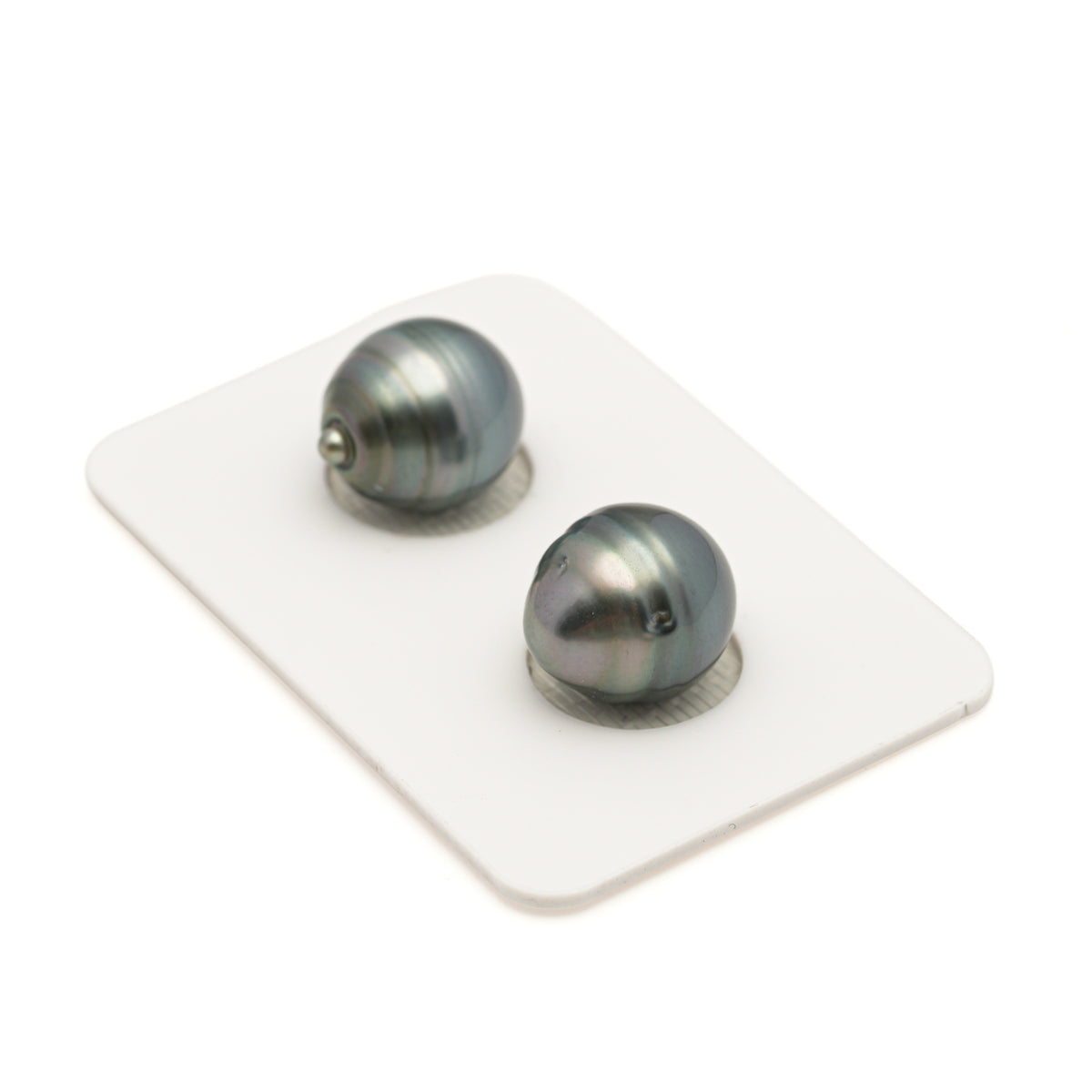 2pcs Blue 11.3-11.5mm - SB AAA Quality Tahitian Pearl Pair ER1990 LP5