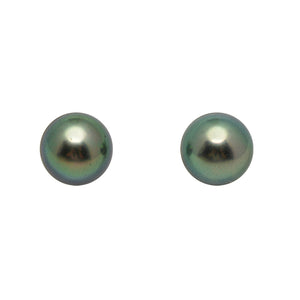 2pcs Green 8.3-8.4mm - SR/NR AAA Quality Tahitian Pearl Pair ER1987 LP5