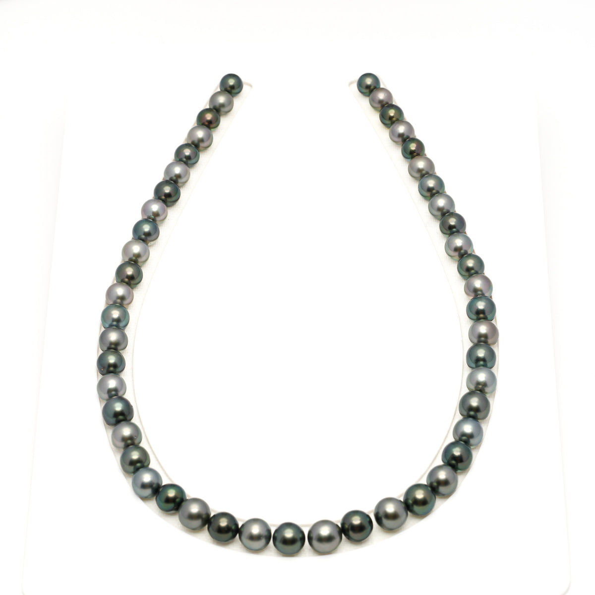 48pcs Green 8-9mm - SR/NR AAA/AA Quality Tahitian Pearl Necklace NL1801 LP5
