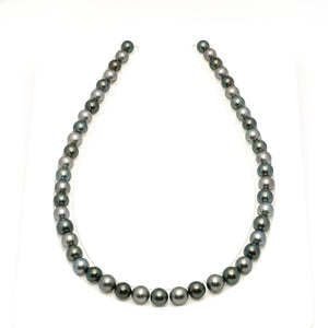 48pcs Green 8-9mm - SR/NR AAA/AA Quality Tahitian Pearl Necklace NL1801 LP5