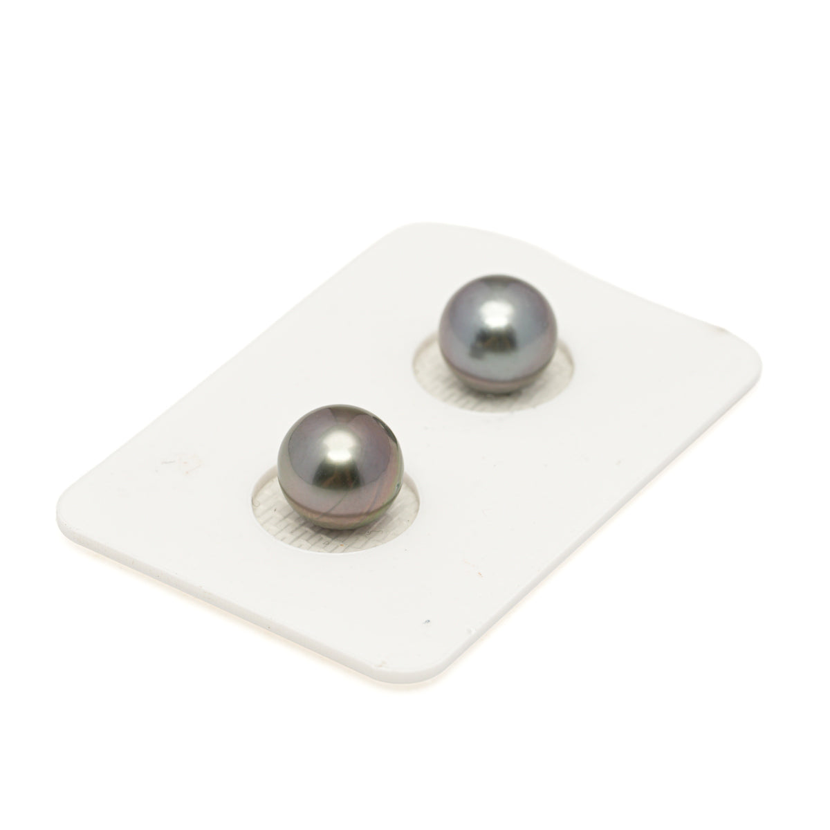 2pcs Cherry 9.1-9.2mm - SR AAA Quality Tahitian Pearl Pair ER1986 LP5