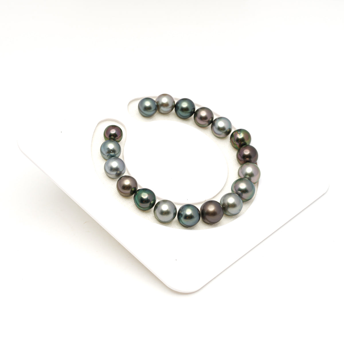 18pcs Multicolor 8-10mm - SR/NR AAA/AA Quality Tahitian Pearl Bracelet BR2554 LP5