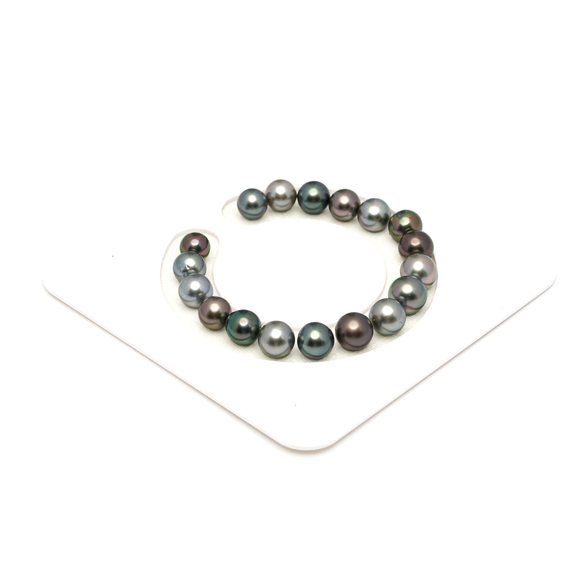 18pcs Multicolor 8-10mm - SR/NR AAA/AA Quality Tahitian Pearl Bracelet BR2554 LP5