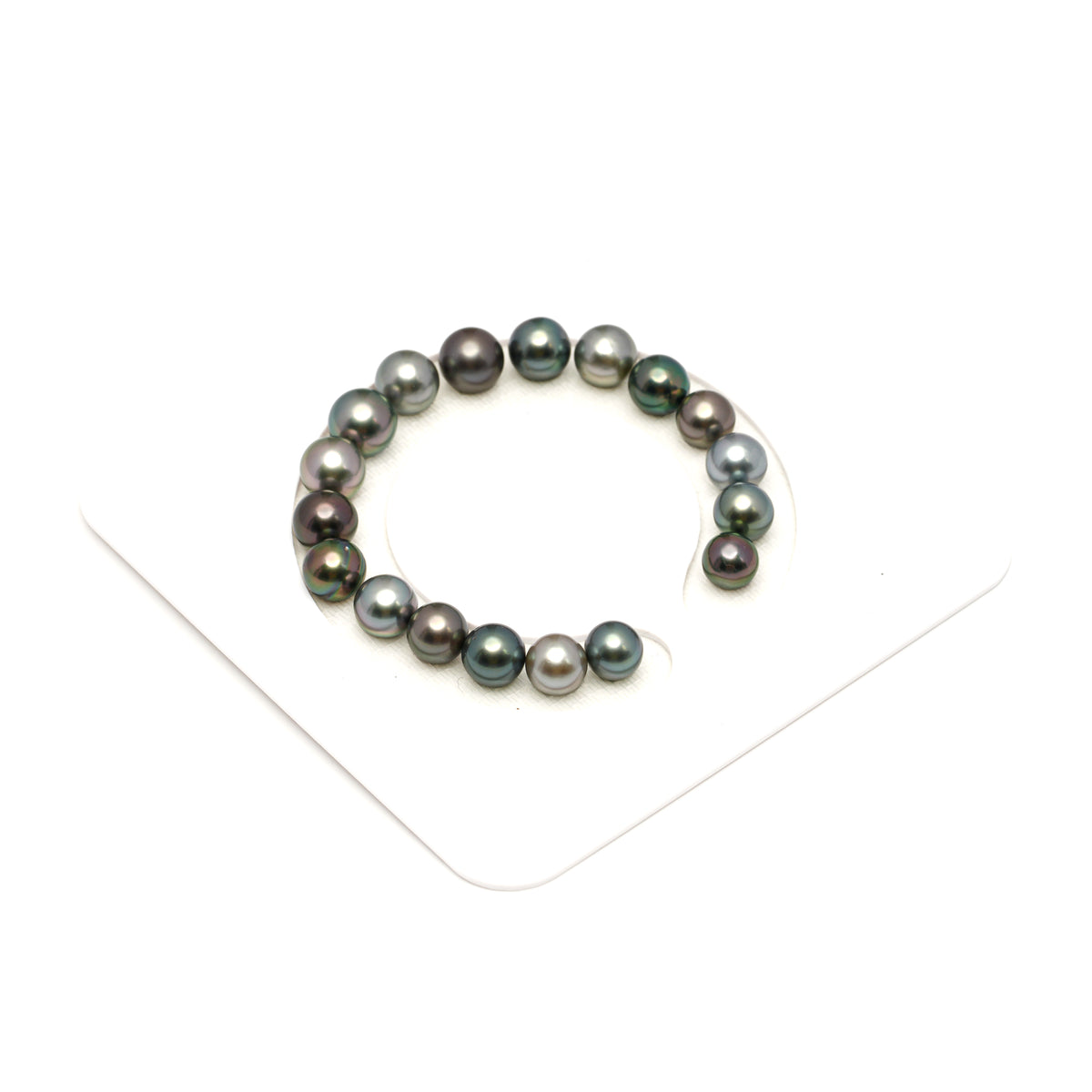 18pcs Multicolor 8-10mm - SR/NR AAA/AA Quality Tahitian Pearl Bracelet BR2554 LP5