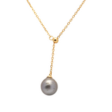 925 Silver Gold Y Chain with Pearl SHM18TH2
