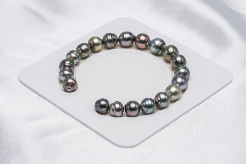 20pcs "Let's Gather" Shinny Multi Bracelet - Circle 8-10mm AAA/AA Quality Tahitian Pearl - Loose Pearl jewelry wholesale