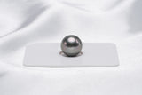 Green Single Pearl - Semi-Round 11.6mm TOP quality Tahitian Pearl - Loose Pearl jewelry wholesale