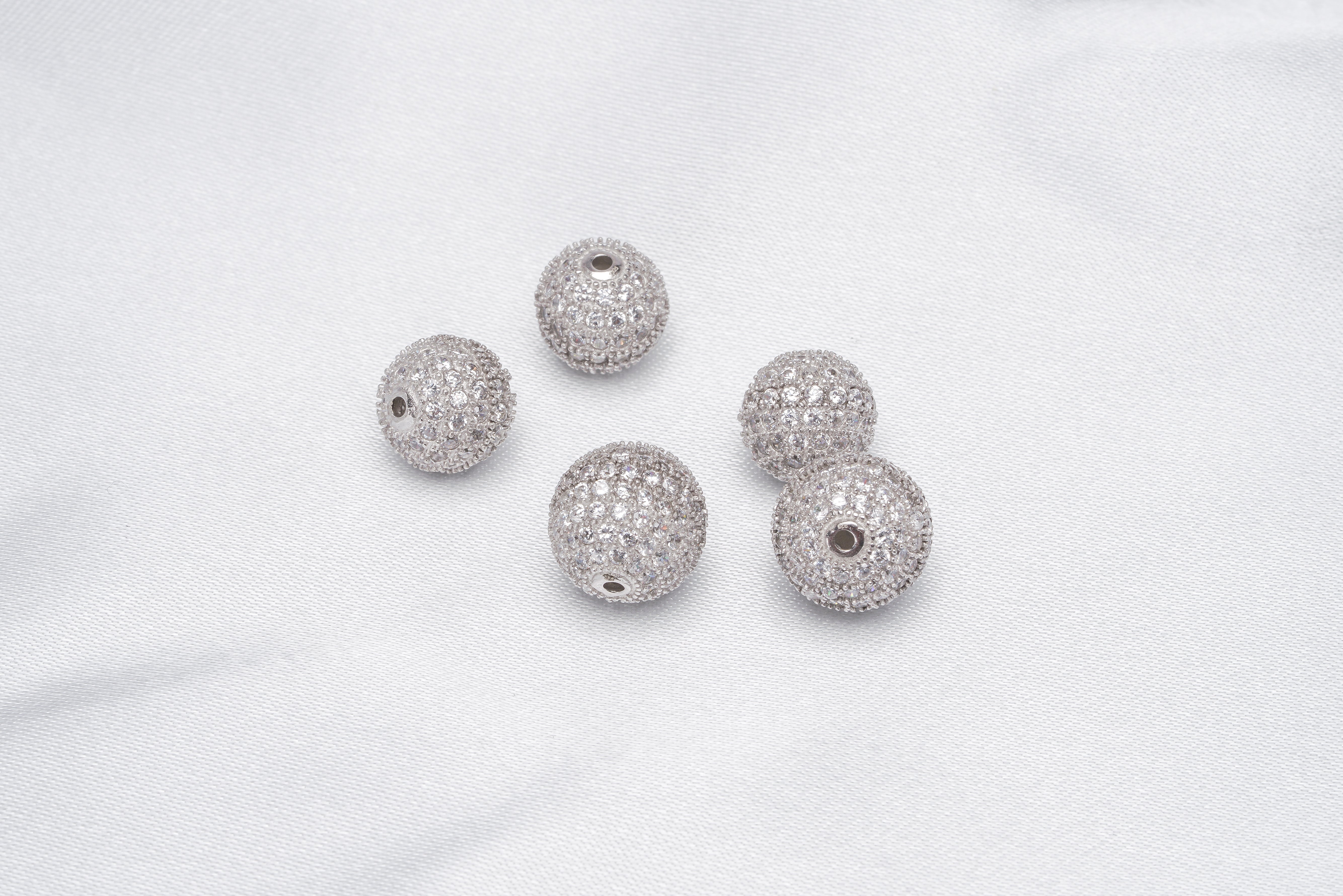 5pcs 925 Silver Pearl Spacer Findings - Loose Pearl jewelry wholesale