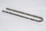 50pcs "little Jam" Peacock Mix Necklace - Circle 8mmAAA/AA/A quality Tahitian Pearl - Loose Pearl jewelry wholesale