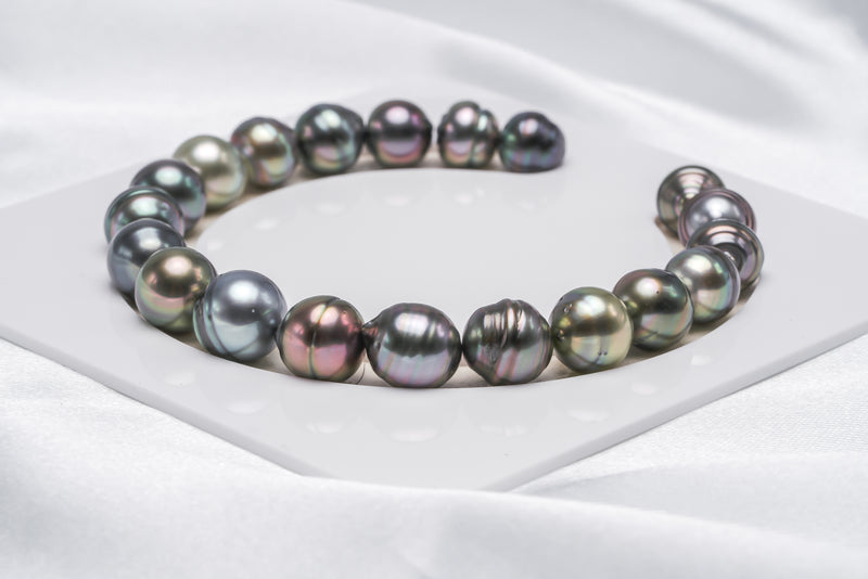 20pcs "Let's Gather" Shinny Multi Bracelet - Circle 8-10mm AAA/AA Quality Tahitian Pearl - Loose Pearl jewelry wholesale