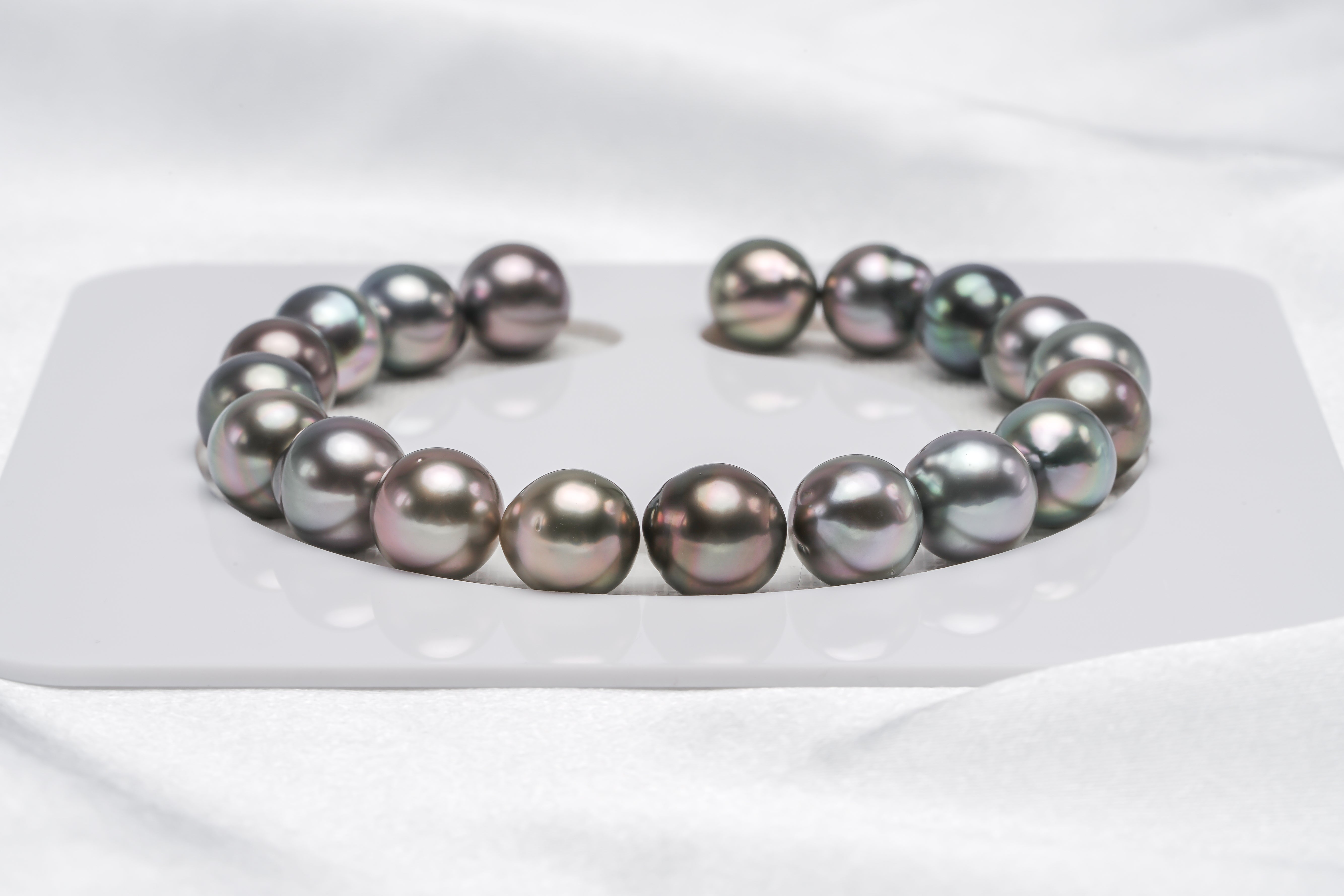 19pcs "Crackers" Pastel Bracelet - Semi-Baroque 9mm AAA quality Tahitian Pearl - Loose Pearl jewelry wholesale