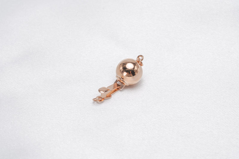 1pcs Rose Gold Ball Claps for Bracelet/Necklace Limited - Loose Pearl jewelry wholesale