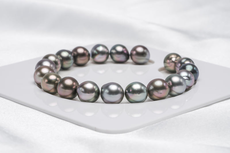 19pcs "Crackers" Pastel Bracelet - Semi-Baroque 9mm AAA quality Tahitian Pearl - Loose Pearl jewelry wholesale