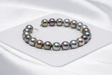 21pcs "Farm II" Multi Bracelet - Round/Semi-Round 8mm AAA/AA Quality Tahitian Pearl - Loose Pearl jewelry wholesale