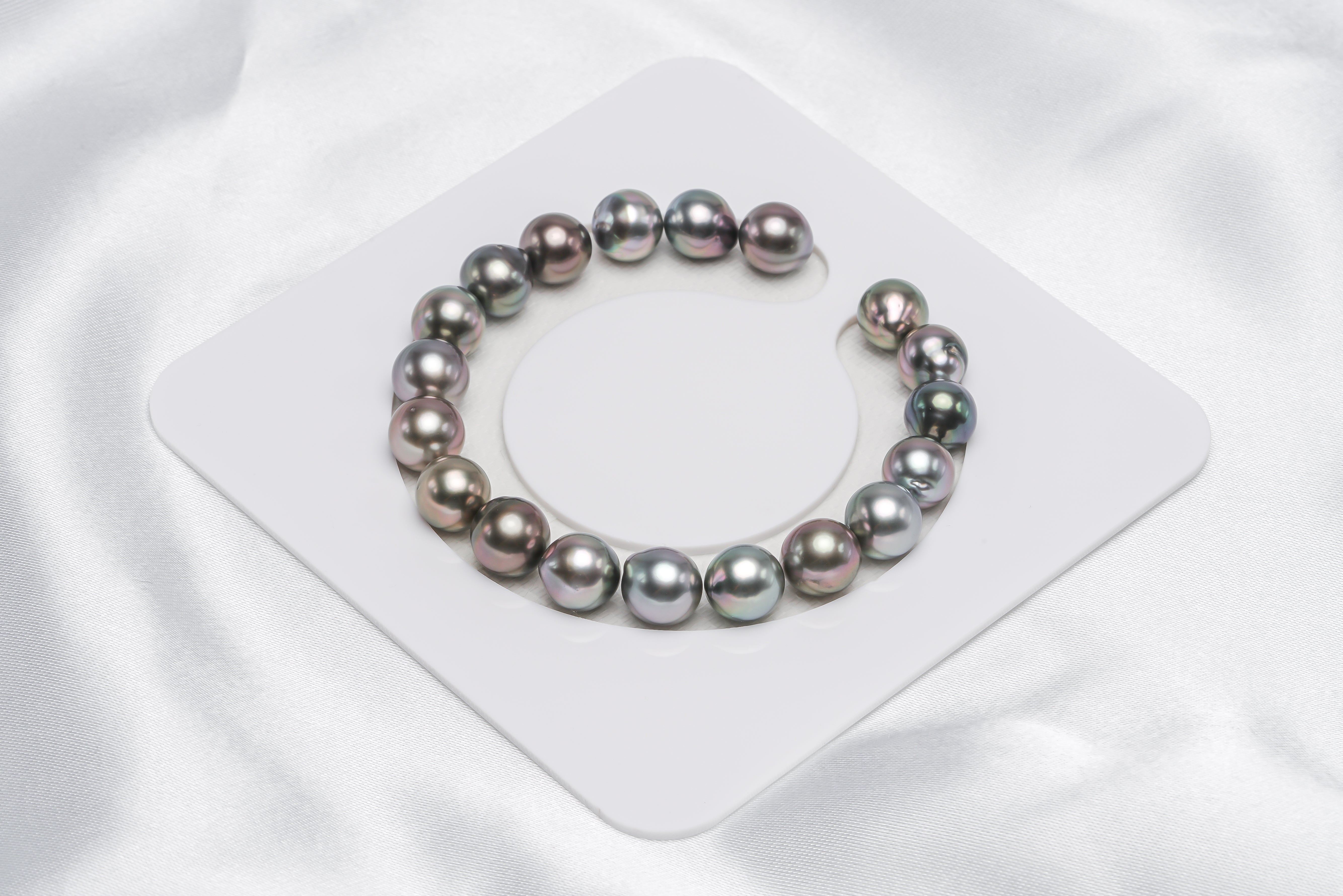 19pcs "Crackers" Pastel Bracelet - Semi-Baroque 9mm AAA quality Tahitian Pearl - Loose Pearl jewelry wholesale