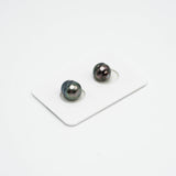 2pcs Green 8.6-9.1mm - CL AAA Quality Tahitian Pearl Pair ER1158