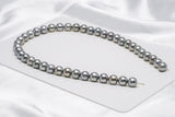 42pcs "Mousy" Grey Mix Necklace - Round/Semi-Round 10mm AAA/AA quality Tahitian Pearl - Loose Pearl jewelry wholesale