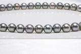 42pcs "Mousy" Grey Mix Necklace - Round/Semi-Round 10mm AAA/AA quality Tahitian Pearl - Loose Pearl jewelry wholesale