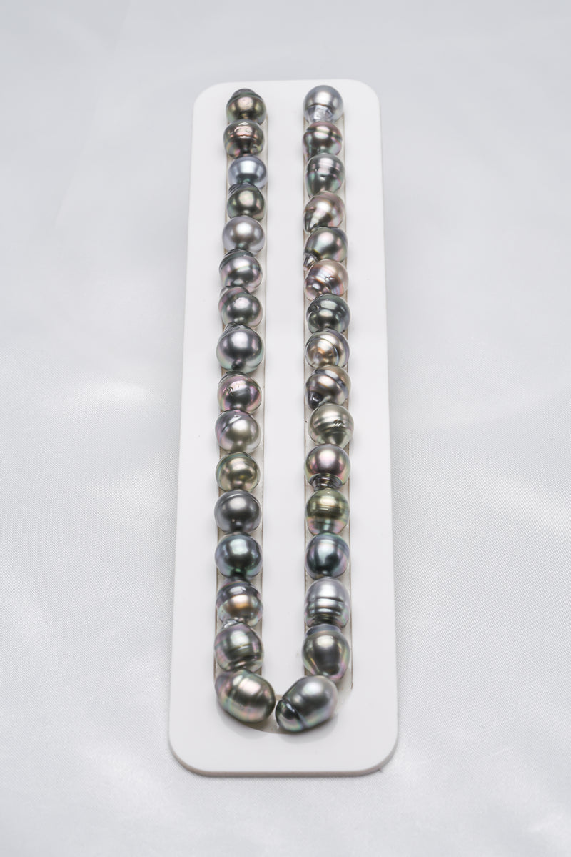 32pcs "Snake" Mix Necklace - Circle 11mm AAA/AA quality Tahitian Pearl - Loose Pearl jewelry wholesale