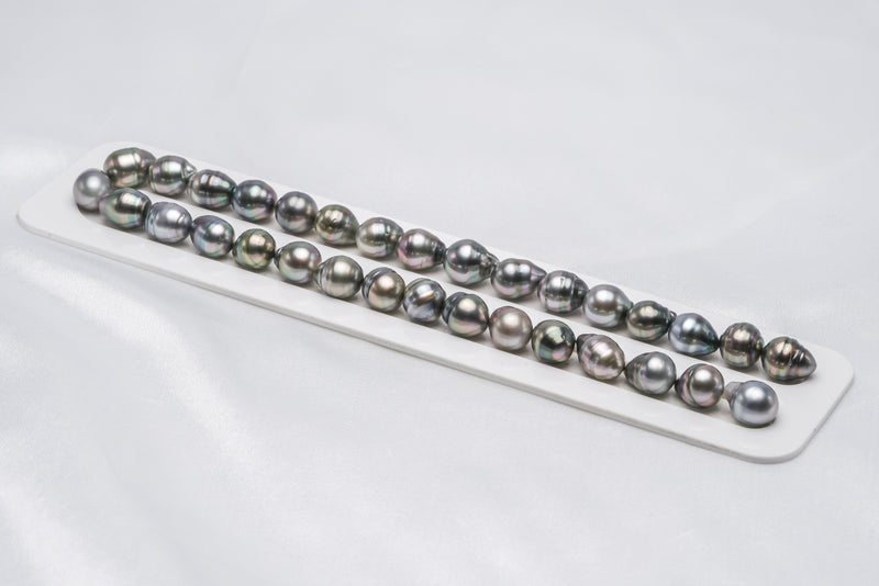 32pcs "Snake" Mix Necklace - Circle 11mm AAA/AA quality Tahitian Pearl - Loose Pearl jewelry wholesale