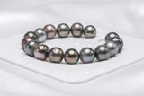 16pcs Bracelet Dark Mix color - NR/SB A Quality Tahitian Pearl - Loose Pearl jewelry wholesale