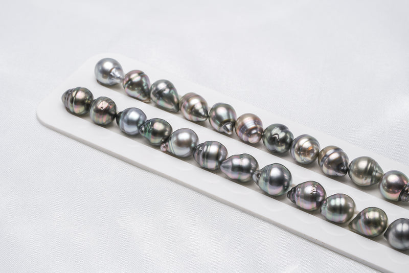 32pcs "Snake" Mix Necklace - Circle 11mm AAA/AA quality Tahitian Pearl - Loose Pearl jewelry wholesale