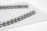 42pcs "Mousy" Grey Mix Necklace - Round/Semi-Round 10mm AAA/AA quality Tahitian Pearl - Loose Pearl jewelry wholesale