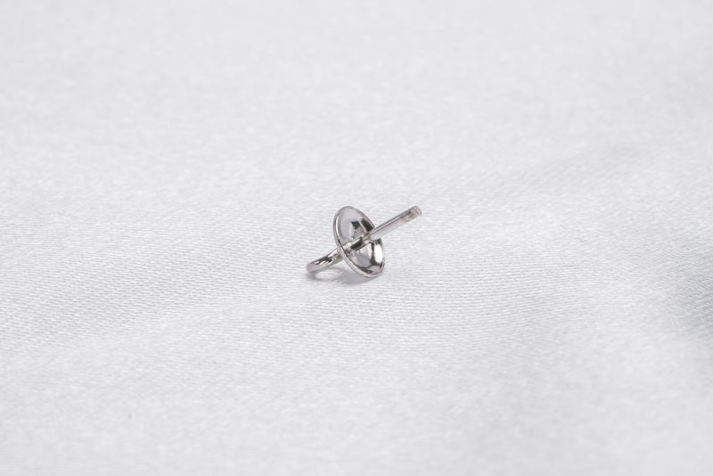 5pcs Chrome Close Ring Drop Pendant - Loose Pearl jewelry wholesale