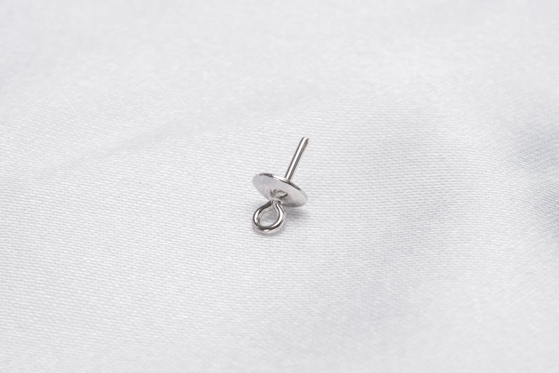 5pcs Chrome Close Ring Drop Pendant - Loose Pearl jewelry wholesale