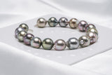17pcs "Turtle Alike" Pastel Bracelet - Semi-Baroque 9mm AAA quality Tahitian Pearl - Loose Pearl jewelry wholesale