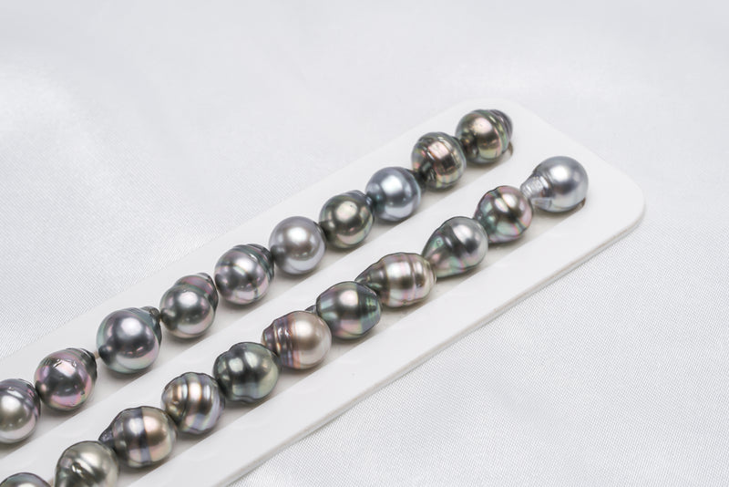 32pcs "Snake" Mix Necklace - Circle 11mm AAA/AA quality Tahitian Pearl - Loose Pearl jewelry wholesale