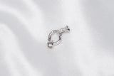 CZ stone Silver Claps for Bracelet/Necklace Limited - Loose Pearl jewelry wholesale