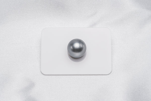 Grey Single Pearl - Round 13.4mm AAA/AA quality Tahitian Pearl - Loose Pearl jewelry wholesale